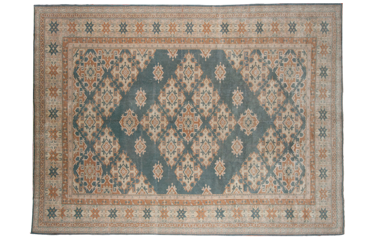 10.5x14 Vintage Oushak Carpet // ONH Item ee001359