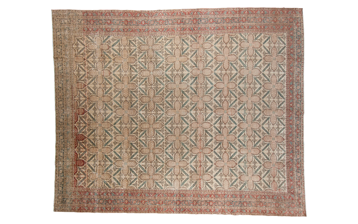 11x13 Antique Tabriz Carpet // ONH Item ee001360