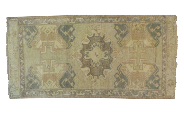 2x3.5 Vintage Oushak Rug Mat // ONH Item ee001362