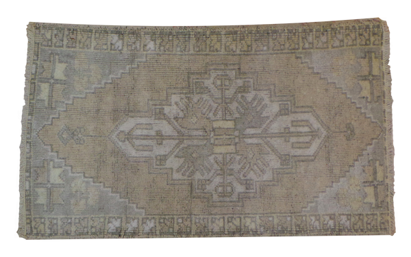 2x3 Vintage Oushak Rug Mat // ONH Item ee001365