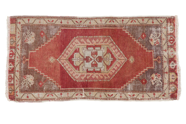 1.5x3 Vintage Distressed Anatolian Rug Runner // ONH Item ee001368
