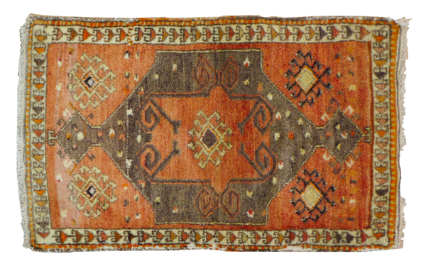 2x3 Vintage Oushak Rug Mat // ONH Item ee001376