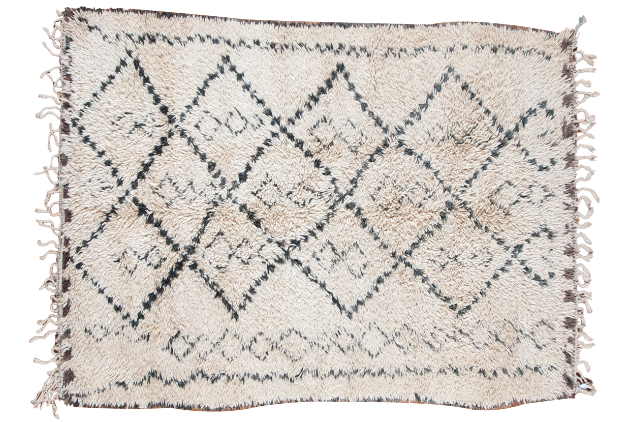 6x8.5 Vintage Moroccan Carpet // ONH Item ee001379