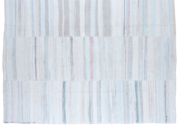 7x10 Vintage Rag Rug Carpet // ONH Item ee001384