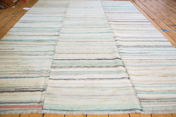 6.5x9.5 Vintage Rag Rug Carpet // ONH Item ee001385 Image 2