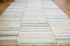 6.5x9.5 Vintage Rag Rug Carpet // ONH Item ee001385 Image 2