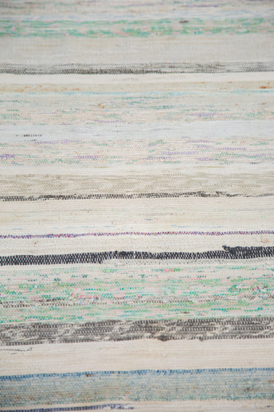 6.5x9.5 Vintage Rag Rug Carpet // ONH Item ee001385 Image 3