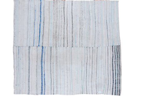 7x7 Vintage Rag Rug Carpet // ONH Item ee001386