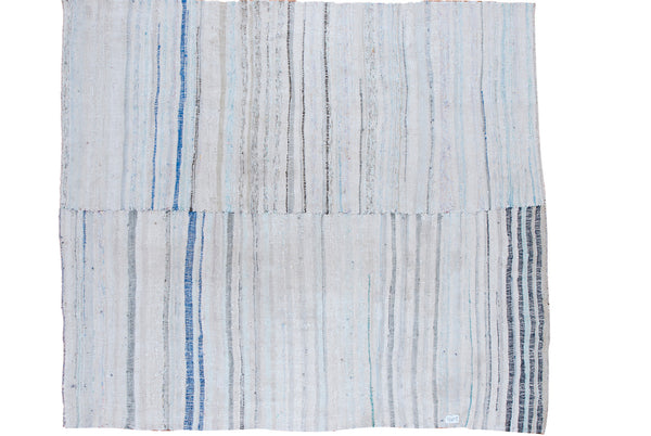 7x7 Vintage Rag Rug Carpet // ONH Item ee001386