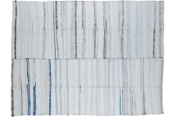 7.5x10 Vintage Rag Rug Carpet // ONH Item ee001387