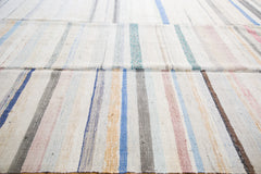 6.5x11 Vintage Rag Rug Carpet // ONH Item ee001395 Image 2