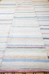 6.5x11 Vintage Rag Rug Carpet // ONH Item ee001395 Image 4