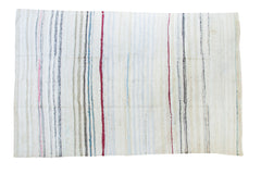 6.5x10 Vintage Rag Rug Carpet // ONH Item ee001396