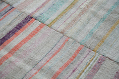 7x9.5 Vintage Rag Rug Carpet // ONH Item ee001397 Image 6