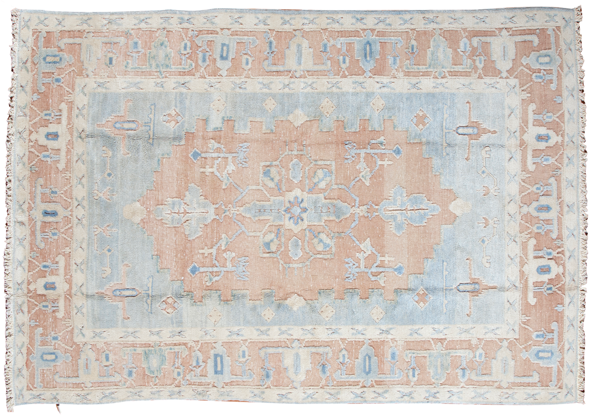 6x8 Vintage Oushak Carpet // ONH Item ee001400