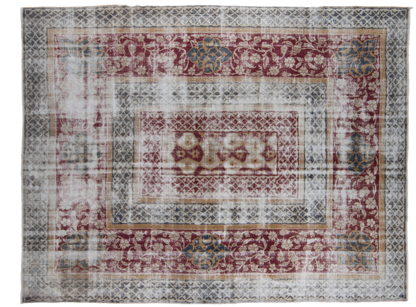 10x13 Distressed Oushak Carpet // ONH Item ee001410