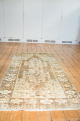 3.5x7 Distressed Oushak Rug Runner // ONH Item ee001411 Image 2