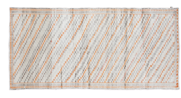4x9 Distressed Oushak Rug Runner // ONH Item ee001413