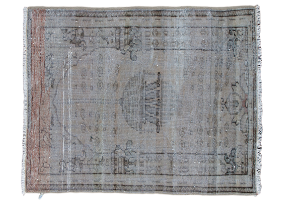 4x4.5 Distressed Square Oushak Rug // ONH Item ee001424