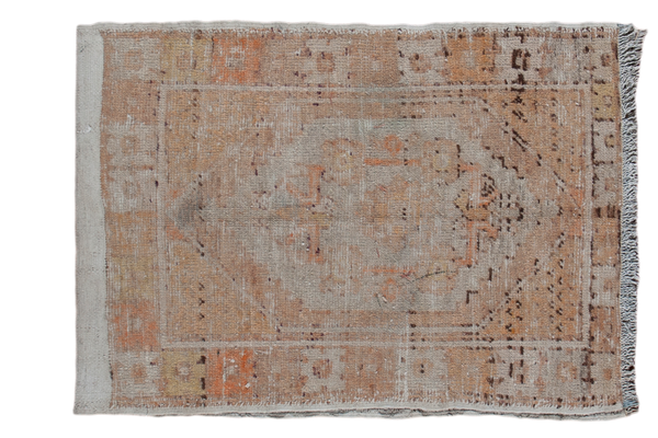 3x4 Distressed Oushak Square Rug // ONH Item ee001426