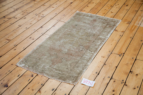 2.5x5 Distressed Oushak Rug Runner // ONH Item ee001428 Image 1