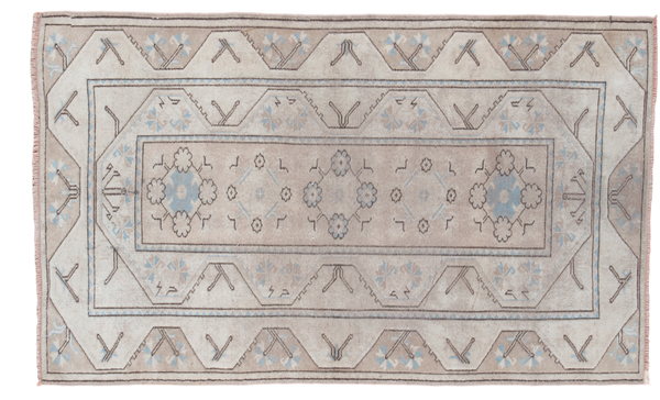 4x6.5 Distressed Oushak Rug // ONH Item ee001441
