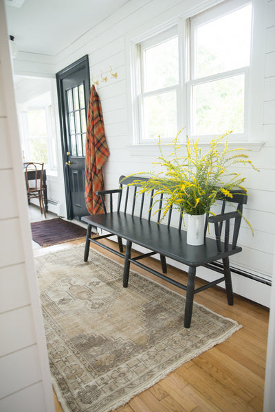  Distressed Oushak Rug Runner / Item ee001447 image 5