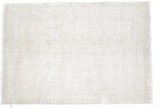 Distressed Oushak rug, blanched white, ivory, and subtle grey tones.