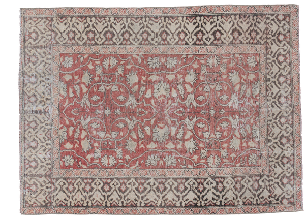 4'1" x 5'5" Vintage Oushak Square Rug / Item ee001460 image 1