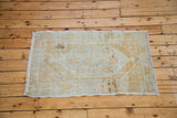 3x4 Distressed Oushak Square Rug // ONH Item ee001468