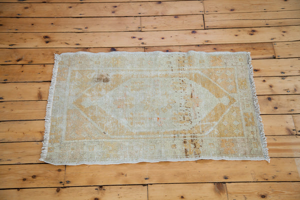 3x4 Distressed Oushak Square Rug // ONH Item ee001468