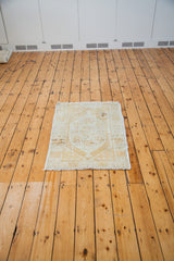 3x4 Distressed Oushak Square Rug // ONH Item ee001468 Image 2