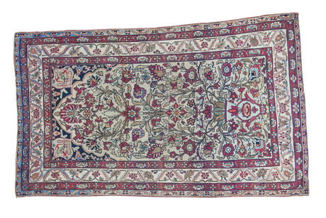 4x7 Antique Lavar Kerman Rug // ONH Item ee001479