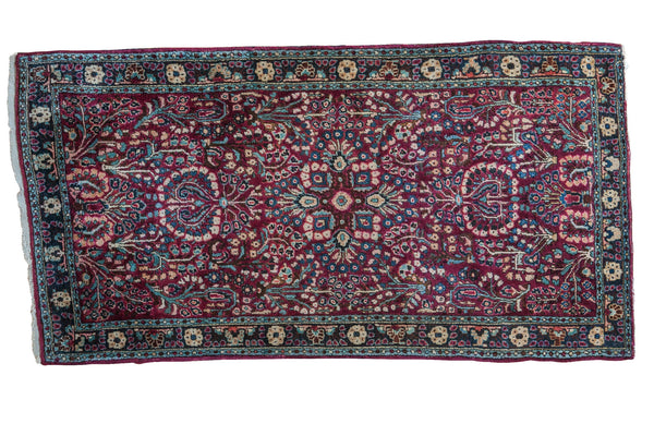 2'7" x 5' Vintage Sarouk Rug Runner / Item ee001482 image 1