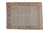4x5 Antique Tabriz Square Rug // ONH Item ee001507