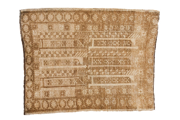 3x3.5 Vintage Belouch Square Rug // ONH Item ee001522