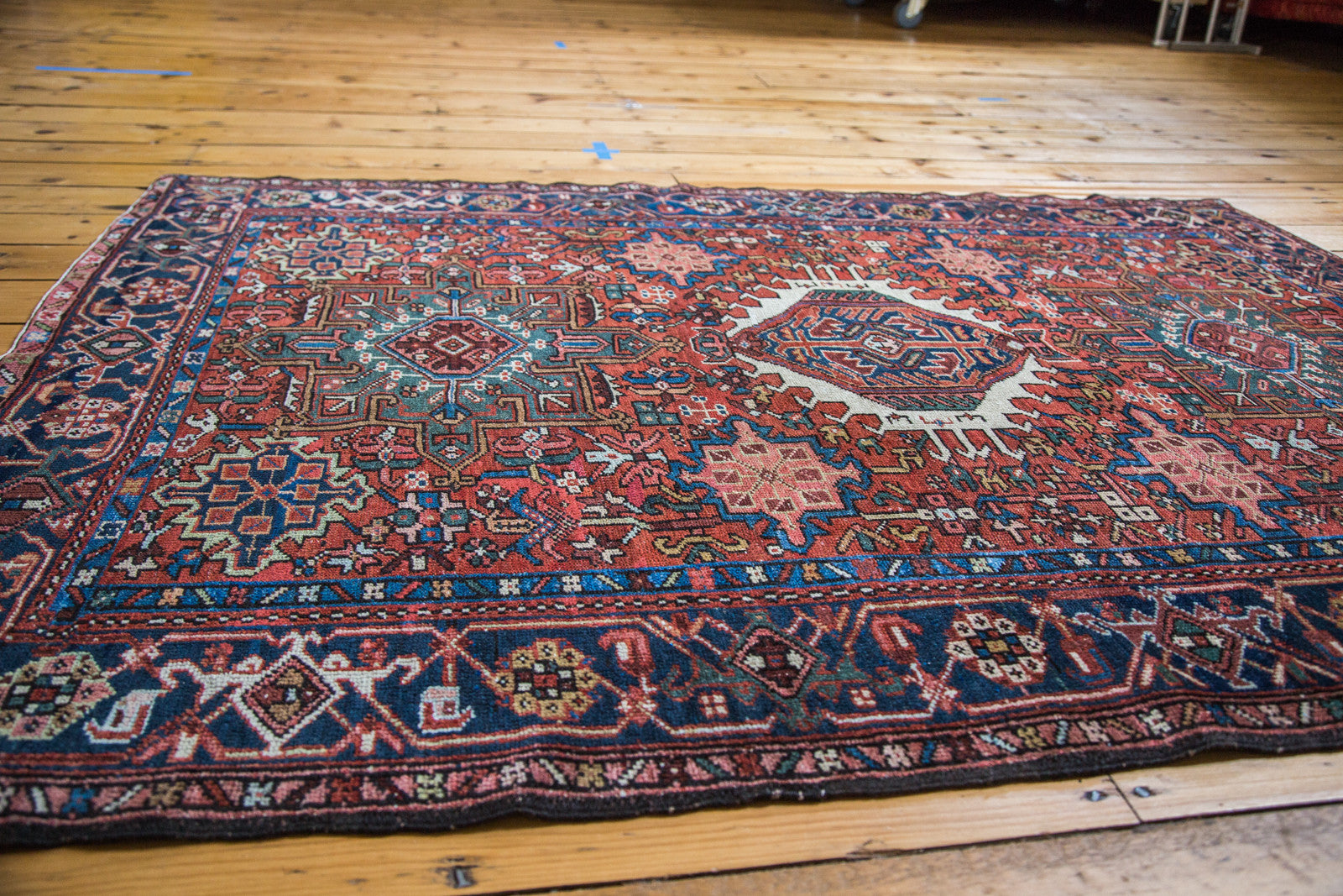 Vintage Karaja Persian Rug 4'6
