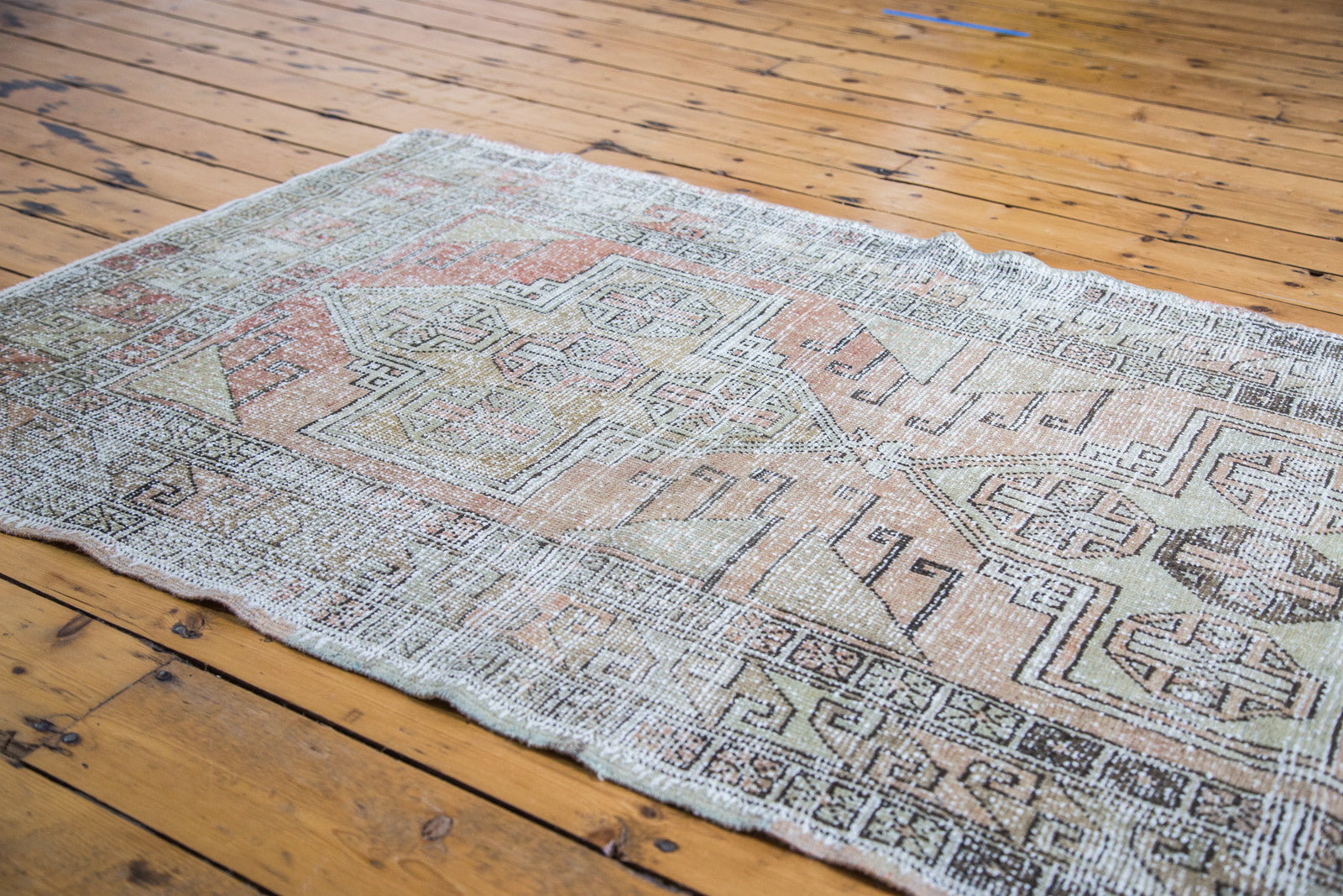 3.5x11 Distressed Oushak Rug Runner // ONH Item ee001562 Image 1