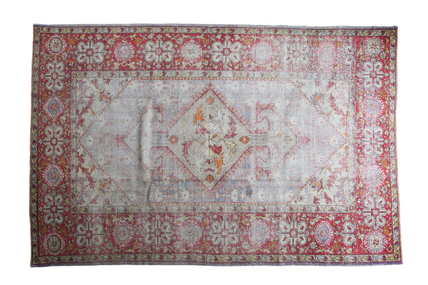 6'8" x 10' Distressed Oushak Carpet / Item ee001580 image 1
