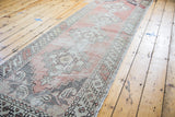 3x9.5 Distressed Oushak Rug Runner // ONH Item ee001590 Image 2