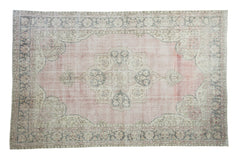 6.5x10.5 Distressed Oushak Carpet // ONH Item ee001592