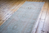 3x10 Distressed Oushak Rug Runner // ONH Item ee001596 Image 1