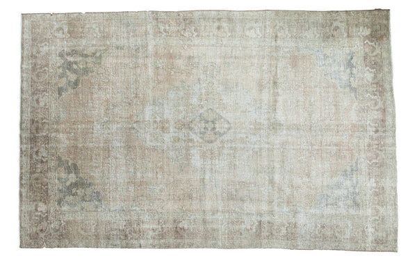 6x9.5 Distressed Oushak Carpet // ONH Item ee001605