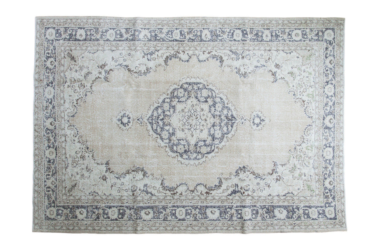 7x10 Distressed Oushak Carpet // ONH Item ee001615