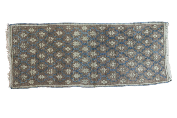 2.5x6.5 Distressed Oushak Rug Runner // ONH Item ee001617