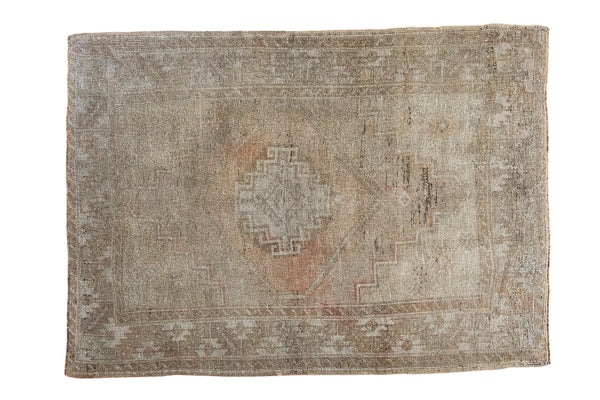 4.5x5 Vintage Distressed Oushak Square Rug // ONH Item ee001618