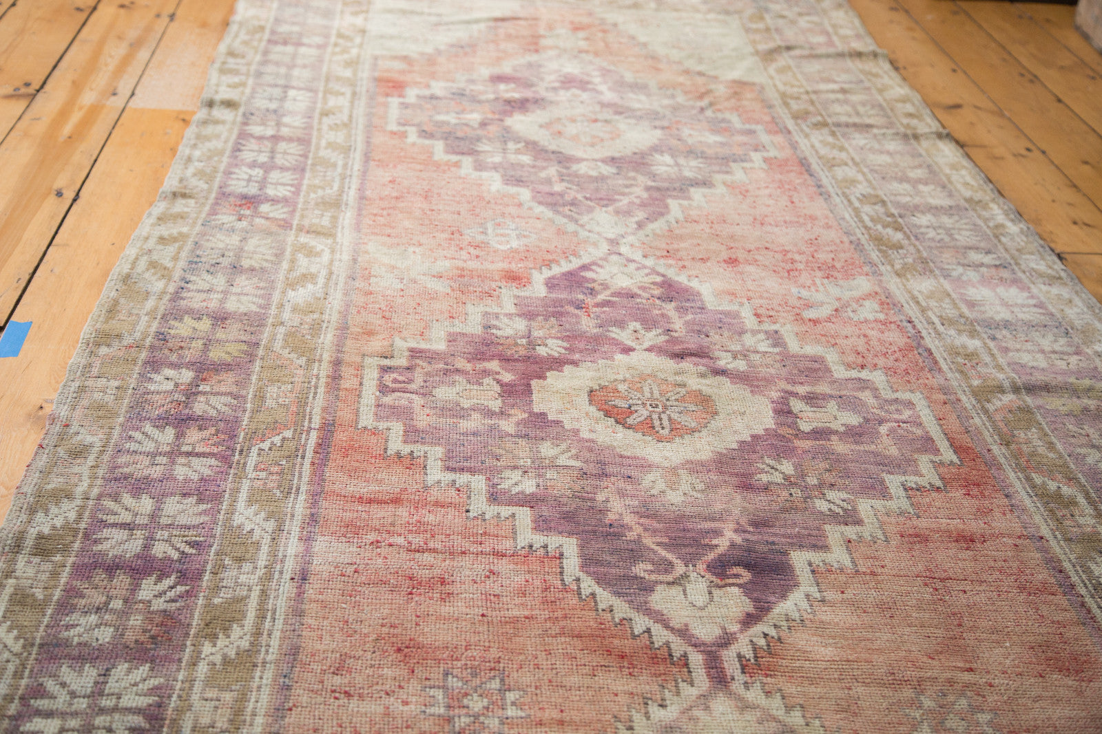 4.5x12 Distressed Oushak Runner // ONH Item ee001628 Image 1
