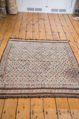 4x5 Distressed Jijim Square Rug // ONH Item ee001663 Image 3
