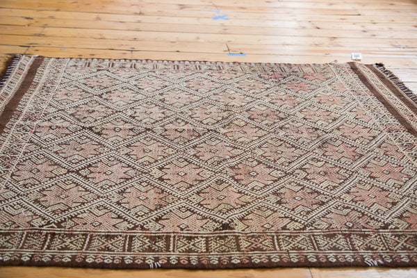 4x5 Distressed Jijim Square Rug // ONH Item ee001663 Image 5