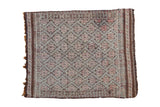 4x5 Distressed Jijim Square Rug // ONH Item ee001663